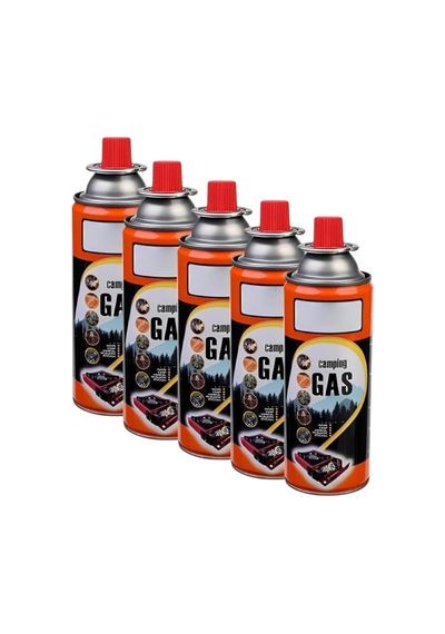 Kamp Gazı Bu Tan Propan Gaz Tu Pü Portatif Ocak Kartuşu Tek Kullanımlık Pürmüz 400 Ml 5 Adet Çok Renkli
