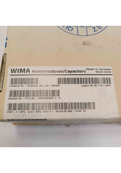 Fkp10121004f004 10nf 1000v 15mm Wima Polyester Kondansatör 56 Adet