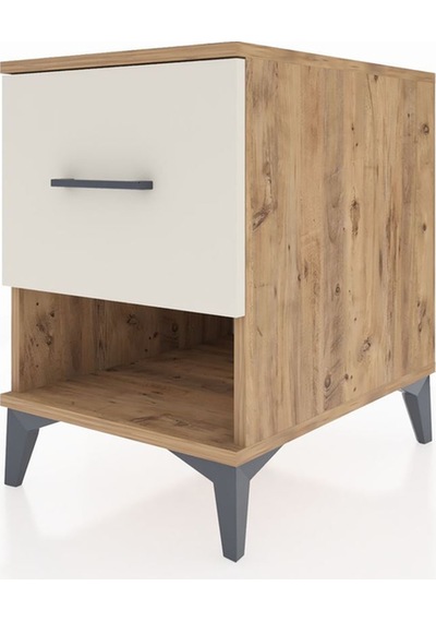 Kronos Komodin Tek Çekmeceli 44x59x64 Çam-aytaşı Atlas Çam
