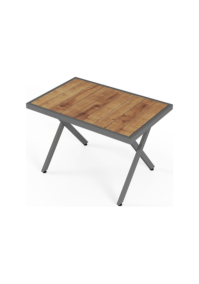 Sierra 2+1+1 Metal İskeletli Suya Dayanıklı Bahçe Balkon Mobilya Takımı Cafe, Salon Koltuk Takımı Antrasit