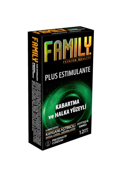 Family Plus Estimulante Prezervatif 12'li