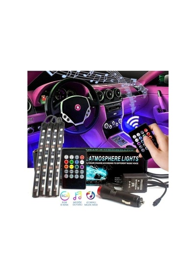 Fiat / Tofaş Uyumlu Tempra Sese Duyarlı Ayak Altı Led Aydınlatma Rgb (551726784)