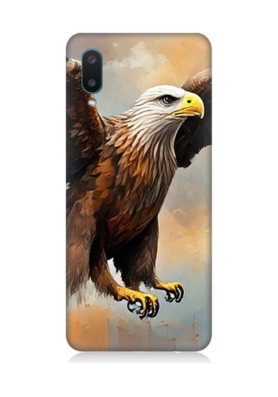 Samsung Galaxy A02 Uyumlu Kartal Uçuşu Desenli Silikon Kılıf