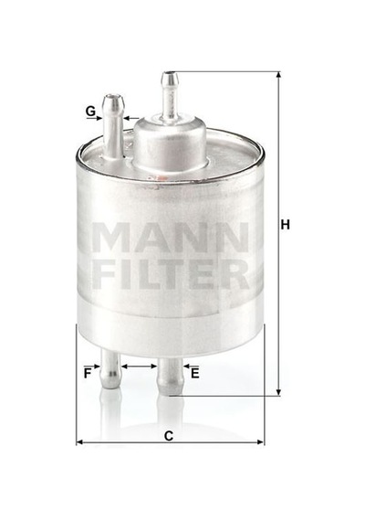 MANN WK7111 BENZİN FİLTRESİ MERCEDES A SERI W168 A140 A160 A190 A