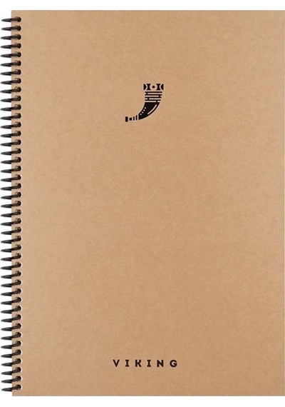 Keskin 17x24 La Plume Viking Spiralli Sert Kapak 100 Yaprak Kareli Defter 417956
