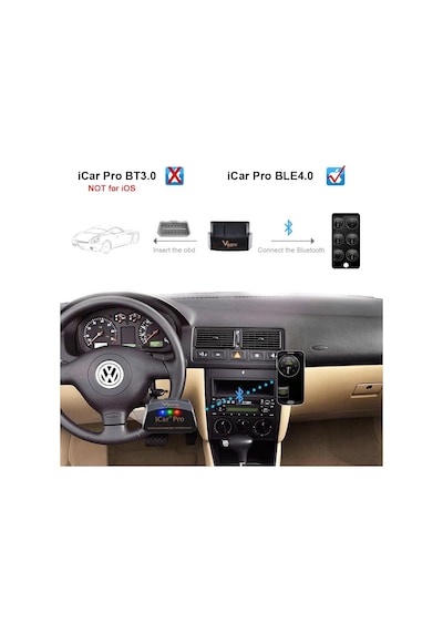 Tr İcar Pro Bluetooth 3.0 Obd2 Kod Okuyucu Obdıı Tarayıcı Tarama Aracı Araba Arıza Kontrolü Motor Işığı Tork An