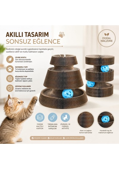 Majo Araba Karton Tırmalama