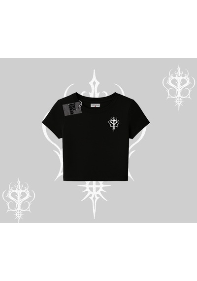 Startmore Startmore Gothic Cat Made İn Hell Baskılı Sweatshirt Babby Tee Tshirt Siyah