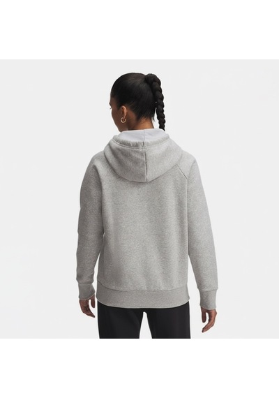 Under Armour Rival Fleece Shimmer Kadın Gri Kapüşonlu Sweatshirt Gri