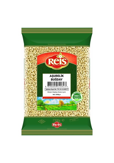 Reis Aşurelik Buğday 2,5 Kg - Ziyabey 98 Kalitesi - 3 Adet Tarı