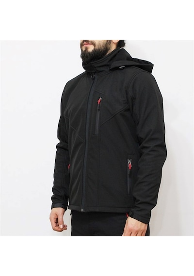 Orange Safety Softshell Siyah Mont Ceket Çok Renkli