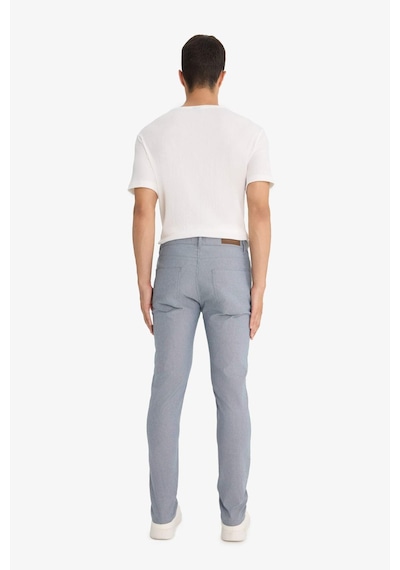 DeFacto Yazlık Chino Kanvas Dokulu Pantolon Slim Fit Dar Kesim Cepli Dar Paça T1055AZ25SPIN87