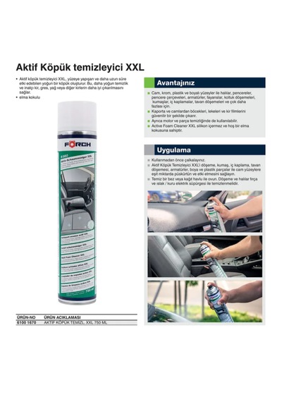 Förch R555 Multi Köpük Temizleyici Xxl - Aktif Araç İçi Temizleyi