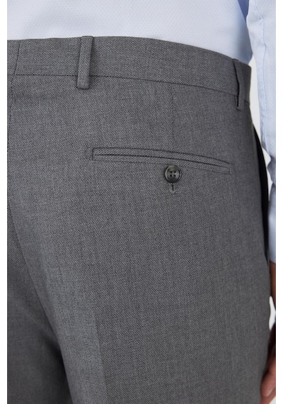 İmza Gri Esnek Yandan Cepli Comfort Fit Classic Pantolon 1003250154 Gri