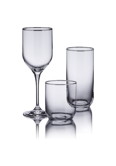 Korkmaz Hera Kristal Platin 36 Parça Bardak Seti A9213-1 Şeffaf