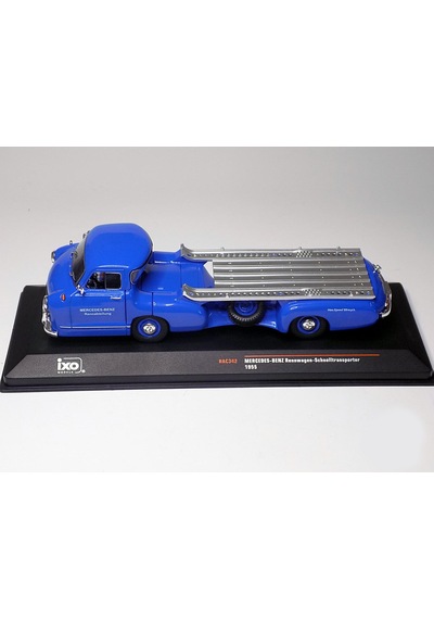 1:43 Ölçek Ixo 1955 Mercedes Benz Renntransporter The Blue Wonder Diecast Metal Minyatür Model Araba 10cm