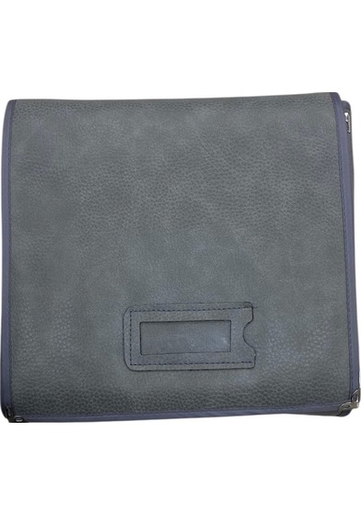 Deri Kumaş Gri Renk 80 / 76 Cm Üçlü Set Sergileme Seyahat Çantası