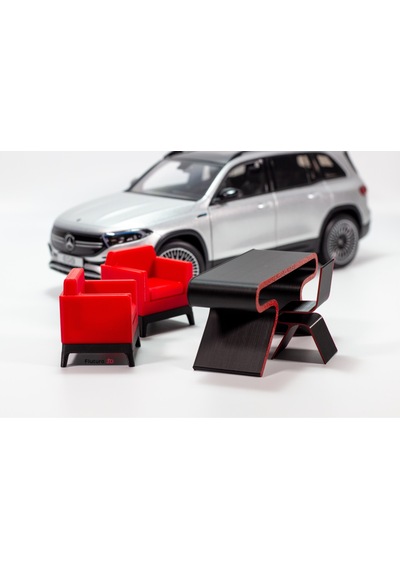 1/18 Ölçek Diorama Masa-koltuk Takımı Seti, Ofis Dioraması, Diorama Seti