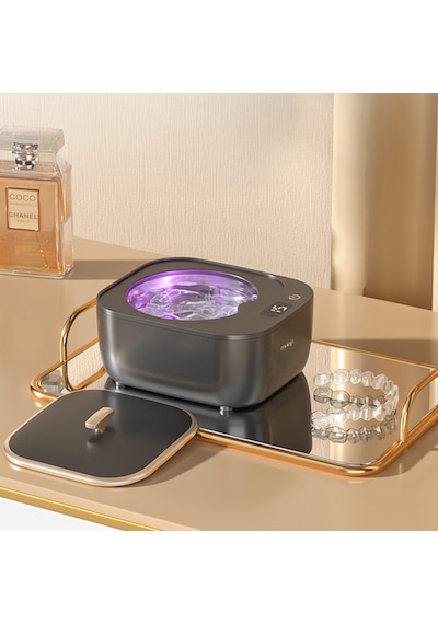 Mioji Mio Uv2c Ultrasonic Protez, Dişlik Ve Takma Diş Temizlik Cihazı Siyah