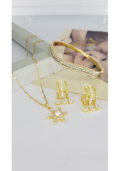 Sones Çelik Takı Setleri 50026852 Gümüş - Rose Gold