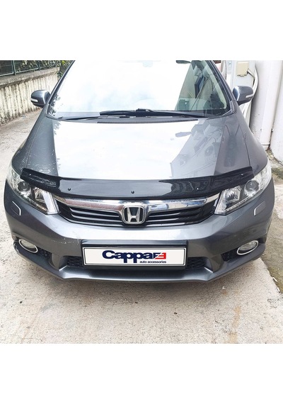 Cappafe Honda Civic 9 Ön Kaput Koruma Rüzgarlık 4Mm Abs 2012-1
