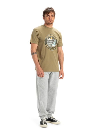 Quiksilver Ev Three Seas Ss Haki Erkek Kısa Kol Gömlek Haki
