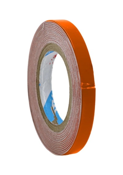 Badem10 Yapışkanlı Neon Bisiklet Motosiklet Araba Jant Bandı 7 Mm X 7 Metre Turuncu Reflektif Parlayan Bant Çok Renkli