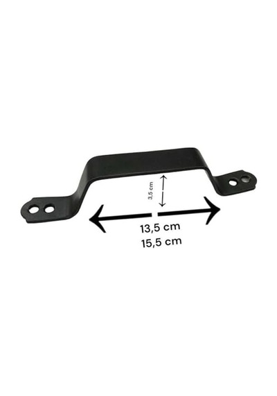 Tr Metal El Tutamagı Çekme Kolu Kapı Tutma Kulbu 17 Cm Kulp Kapı Tutamağı Kulpu Mat Siyah Renk