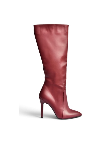 Fox Shoes N372530109 Bordo İnce Topuklu Kadın Çizme