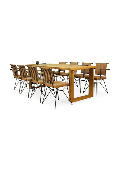 Neiwel Doi Doğal Ahşap Toplantı Masası x 120 x 320 Açık Ceviz