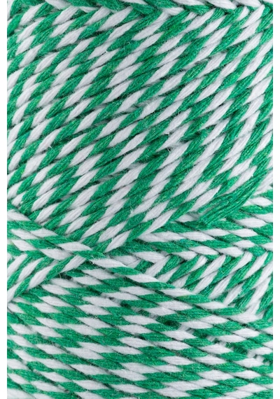 Sensy Premium 200 Metre 200 G Yeşil Beyaz Paket Ip Hediye Paketleme Ipi Marteniçka Ipi Twine Baker