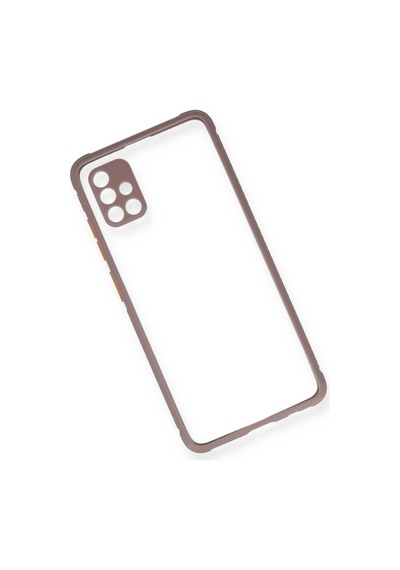 Newface - 235 - Samsung Galaxy Uyumlu A71 Kılıf Miami Şeffaf Silikon - - Csmo-tex - Açık Mor