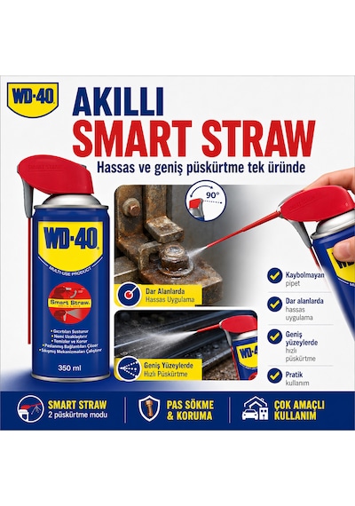 WD-40 Yağlayıcı ve Pas Sökücü Sprey 6 x 350 ML (Kobra Başlık)