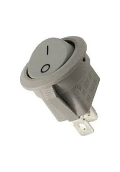 Ic-133B Yuvarlak Işıksız Anahtar On-Off 2 Pin Gri