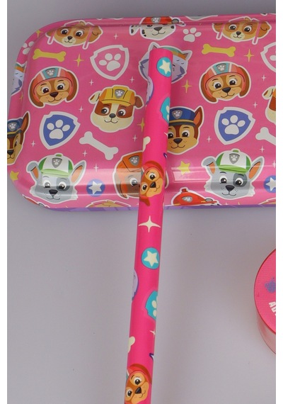 X Dekomus Lisanslı Paw Patrol Pink Paws Collection 5'li Kırtasiye Seti Metal Kalem Kutusu,cetvel,kurşun Kalem,silgi Ve Kalemtraş Diğer