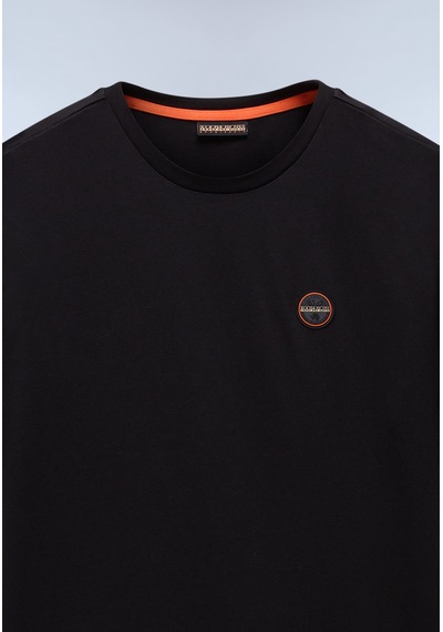 Napapijri S-badge Ss 1 Erkek T-shirt-31959 Siyah