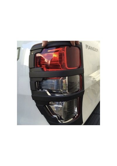 Ford Ranger 2015-2022 Arka Stop Çerçevesi Seti Mat Siyah Stop Çerçeve Kaplama / Trim