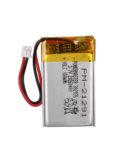 Powermaster Pm-21291 3.7v 180mah 302035 3.5mm Soketli Lityum Polimer Li-po Batarya Şarj Edilebilir Pil