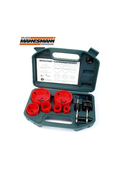 Mannesmann 44100 Hss Bi-metal Delik Testeresi Seti. 8 Parça