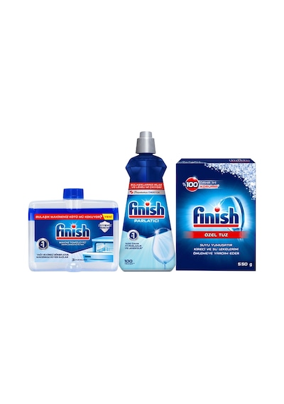 Finish Parlatıcı 400 ML + Makine Temizleyici 250 ML + Özel Tuz 550 G