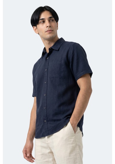 Slazenger Kırtıda Erkek Indigo Gömlek