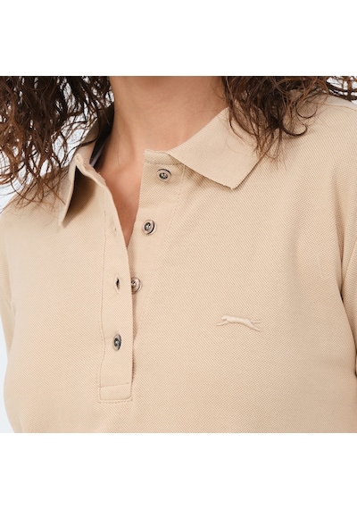 Slazenger VERA I Kadın Polo Yaka Bej Tişört