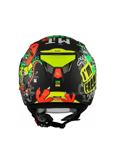 Mt Helmets Young Lite Dino A1 Çocuk Kaskı Siyah
