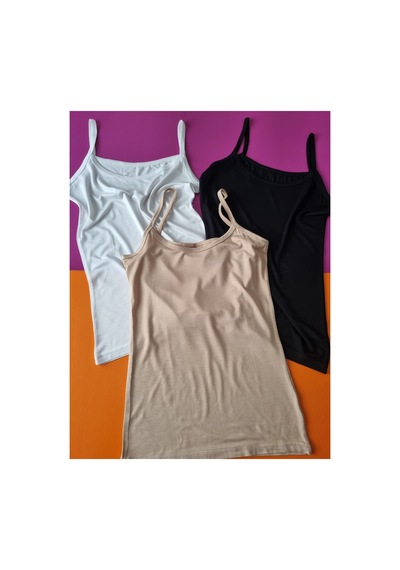 Demirsa Boutique İnce İp Askılı Bambu Kumaş 3'lü Siyah, Ten Ve Beyaz Renk Kadın Atlet Beyaz-siyah-ten Demirsa Boutique İnce İp Askılı Bambu Kumaş 3'lü Siyah, Ten Ve Beyaz Renk Kadın Atlet Beyaz-siyah-ten