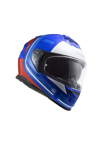 Ls2 Storm 2 Slant Kask Mavi - Kırmızı