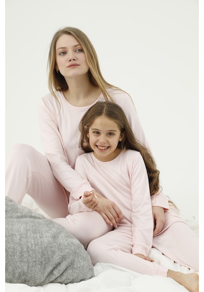 Siyah İnci Alt-üst Polar Pijama Takım 22278264 Pembe