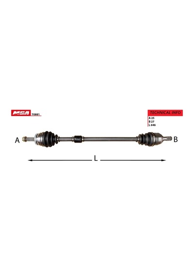Mga 70881 Aks Komple Sol- Abs Li - Accent-blue 2012 2014