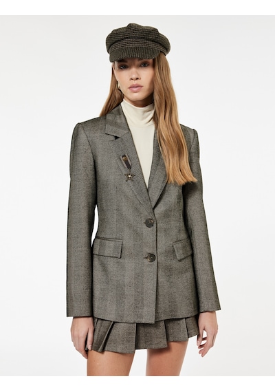 Koton Koton X Sima Tarkan - Düğmeli Uzun Kollu Slim Fit Blazer Ceket Kahverengi Desenli 6wak50026ew Koton Koton X Sima Tarkan - Düğmeli Uzun Kollu Slim Fit Blazer Ceket Kahverengi Desenli 6wak50026ew