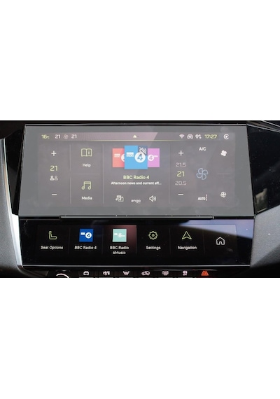 Peugeot 408 10 İnç Mat Ekran Koruyucu Multimedya Şeffaf