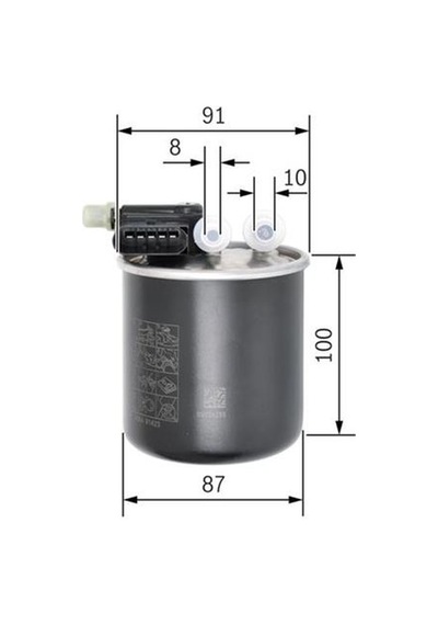 BOS-F026402844 YAKIT FILTRESI MERCEDES OM607×117 W176 W246 C117